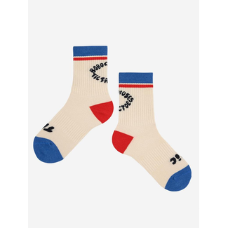 Bobo Choses Tic Tac Toe color block long socks