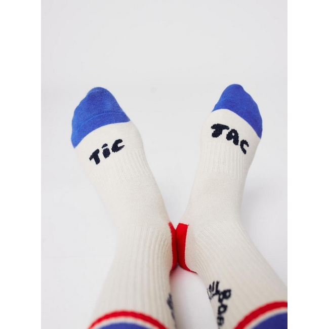 Bobo Choses Tic Tac Toe color block long socks