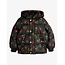 Mini Rodini Lingonberries aop hooded puffer