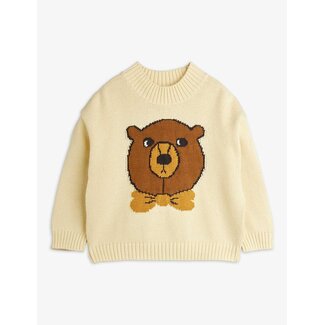 Mini Rodini Bear intarsia knit sweater