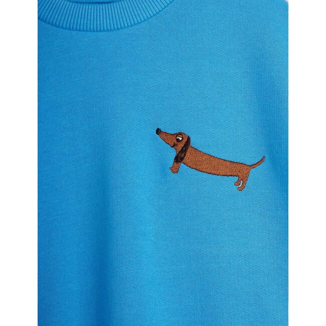 Mini Rodini Dog emb sweatshirt blue
