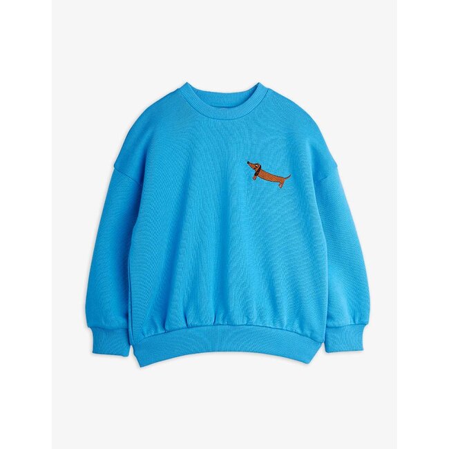 Mini Rodini Dog emb sweatshirt blue