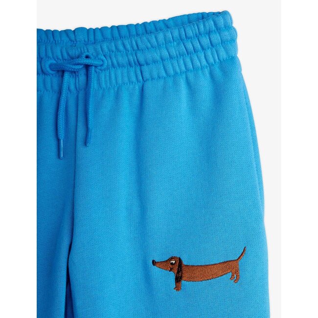 Mini Rodini Dog emb sweatpants blue