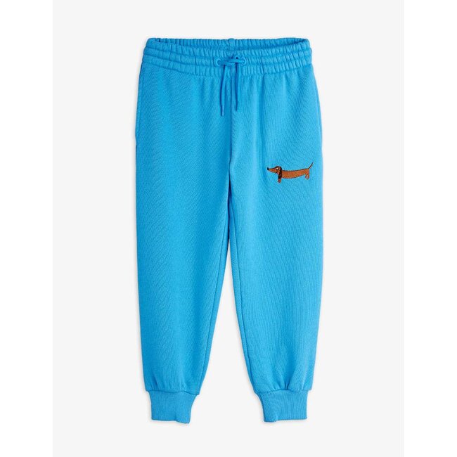 Mini Rodini Dog emb sweatpants blue