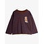 Mini Rodini Stripe bird patch ls tee