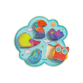 Djeco Houten puzzel vogel Toucano