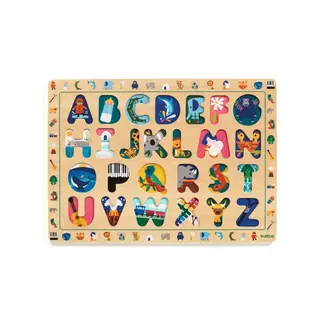 Djeco Houten alfabetpuzzel