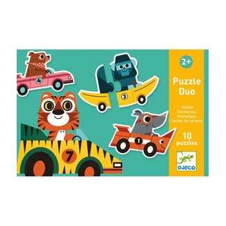 Djeco Puzzel - Duo auto's (2+)