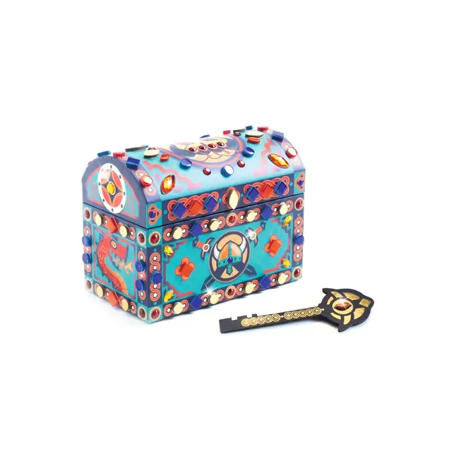 Djeco Knutselset - Schatkist blauw