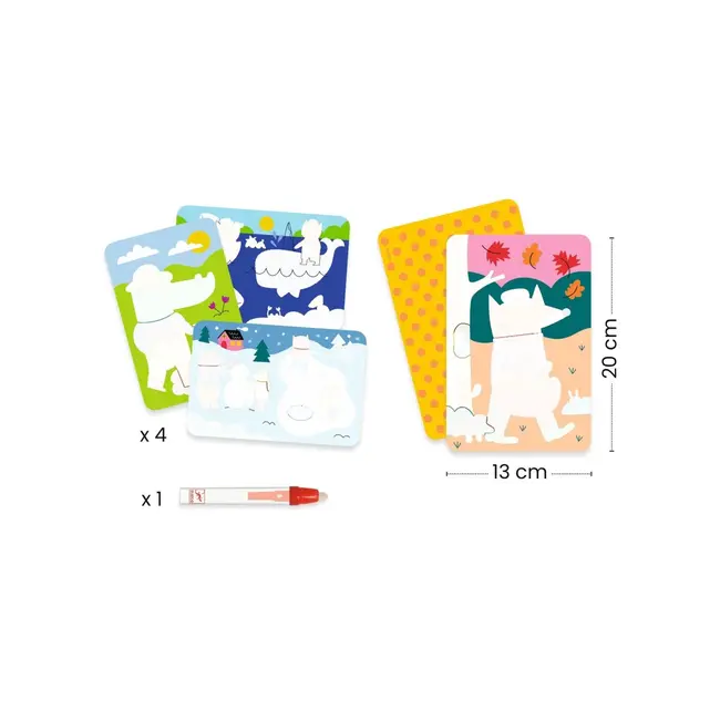 Djeco Kleuren met water - seizoenen