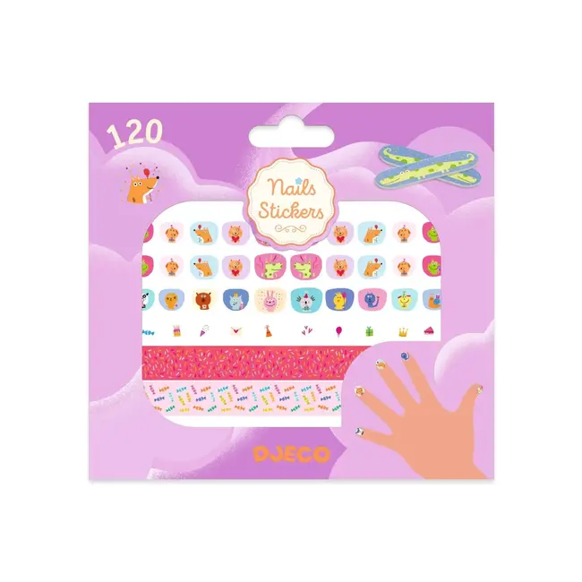 Djeco Nagelstickers birthday