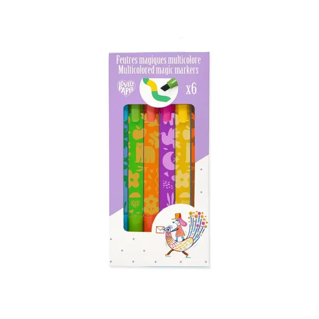 Djeco 6 magische viltstiften