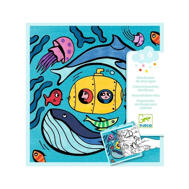 Djeco Spelletje / kleurplaten Oceaan