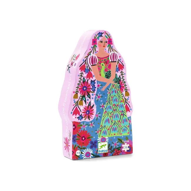 Djeco Puzzel De prinses en haar pauw - 36st