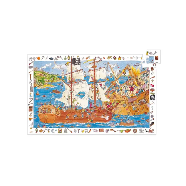 Djeco Puzzel Piraten 3(100st)