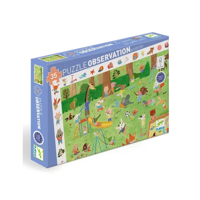 Djeco Zoekpuzzel De kleine vriendjestuin - 35 pcs