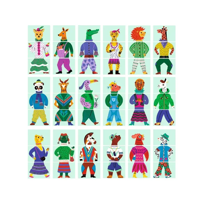 Djeco Spel Mix & Match Modanimo