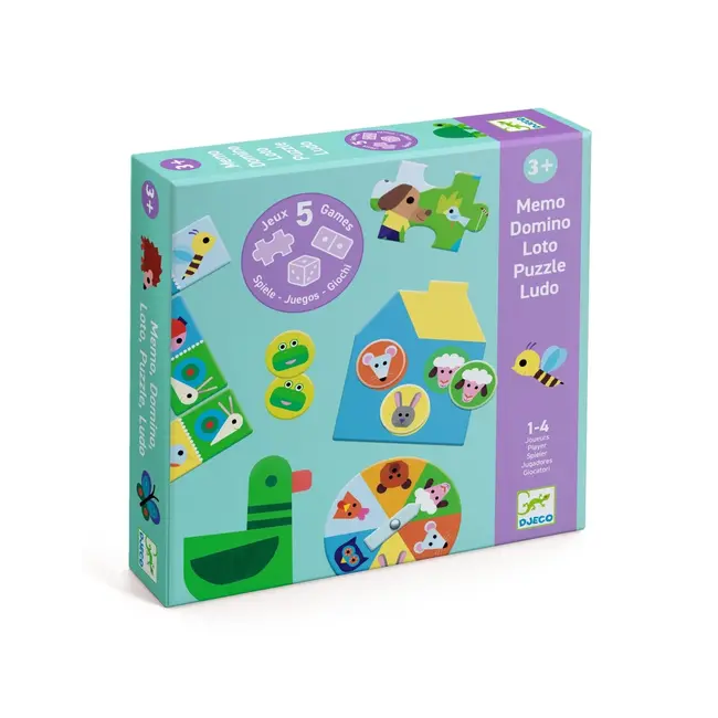 Djeco Op de boerderij - 5 SPELLEN