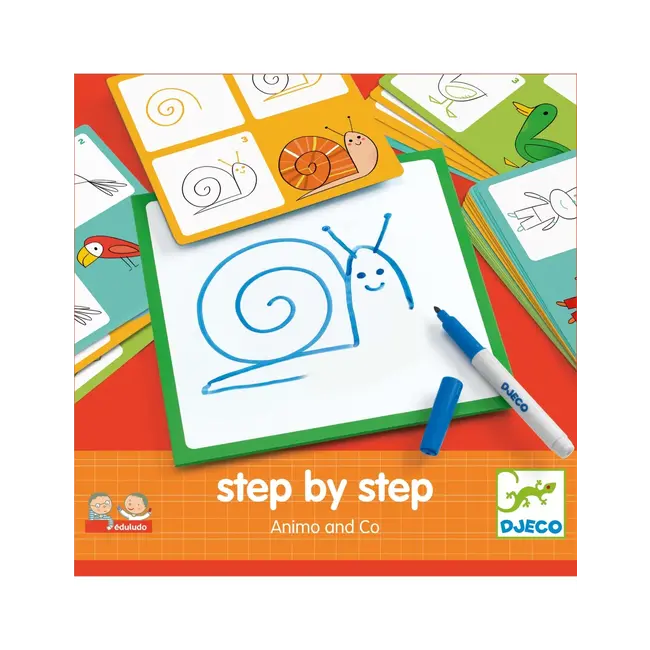 Djeco Tekenen stap voor stap Animo and Co