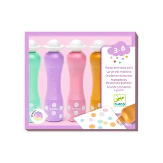 Djeco Foammarkers stempelstiften pastel