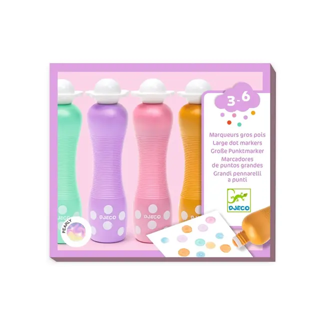 Djeco Foammarkers stempelstiften pastel