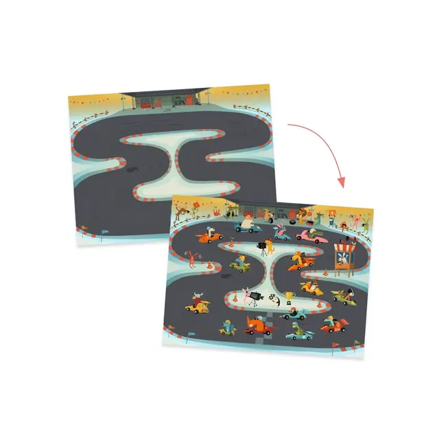 Djeco Transferstickers asfalt