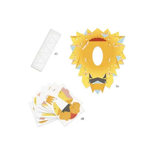 Djeco Vouwposter 3d Leeuw