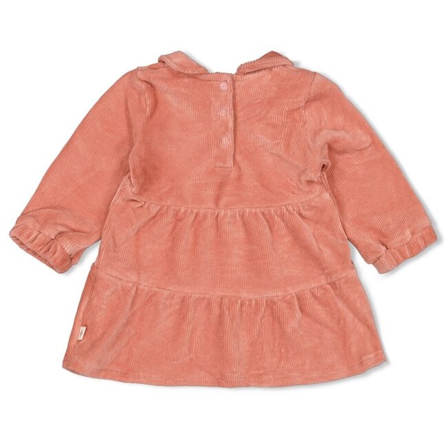 Feetje Jurk velours rib - Woodland Bloom