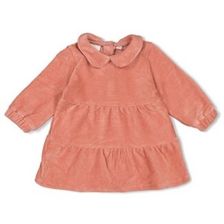 Feetje Jurk velours rib - Woodland Bloom