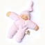 Nanchen natur Knuffelpopje Pimpel lichtroze (22cm)