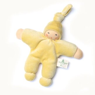 Nanchen natur Knuffelpopje pimpel lichtgeel (22cm)