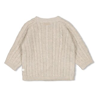 Feetje Vestje gebreid - The Knits taupe