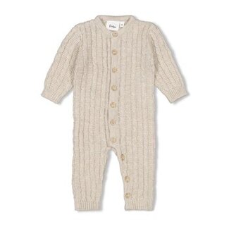Feetje Pak gebreid - The Knits Taupe