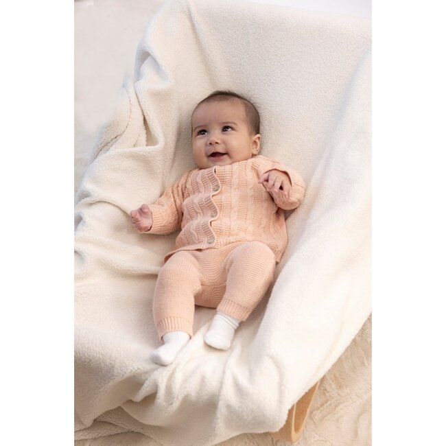 Feetje Broek gebreid - The Knits roze