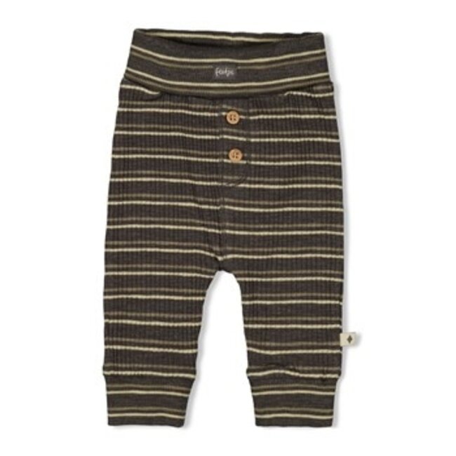 Feetje Broek rib met streep - Rawrsome