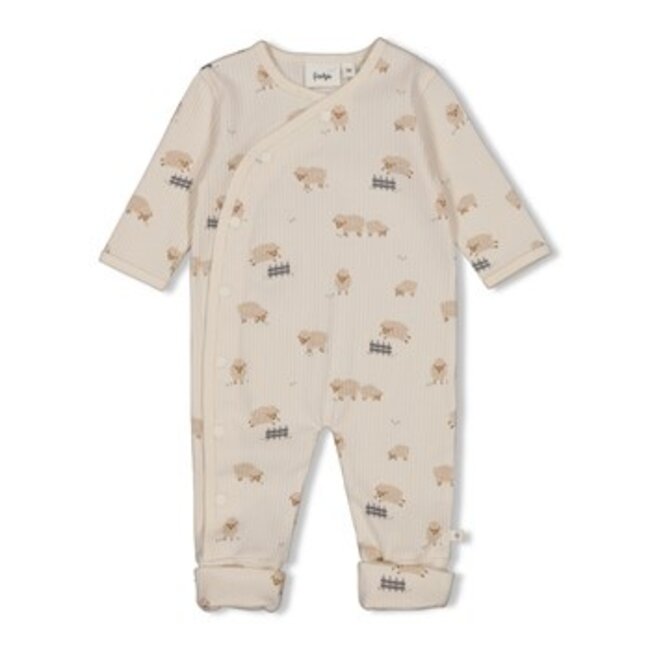 Feetje Pak omslagvoet rib AOP - Sleepy Sheepy