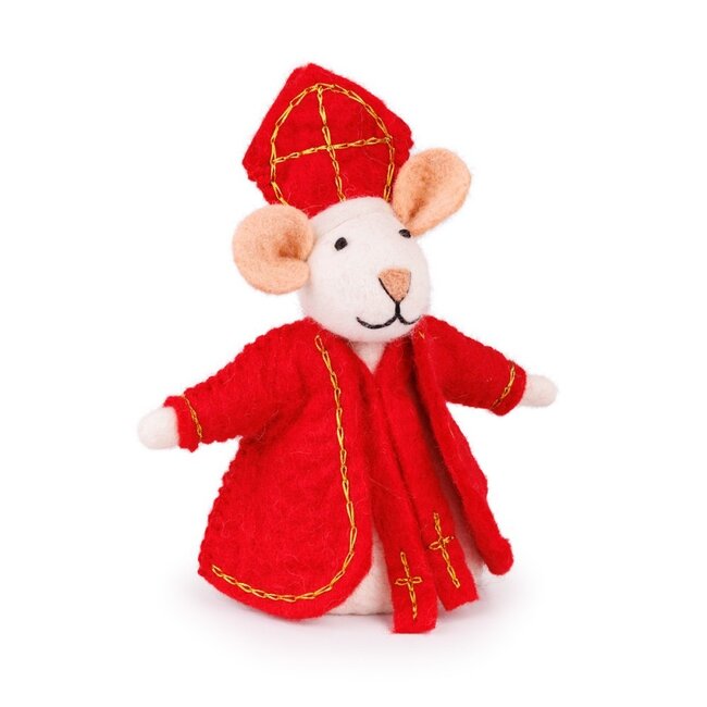 Sjaal met een verhaal Decoratie muis Sint sintmuis