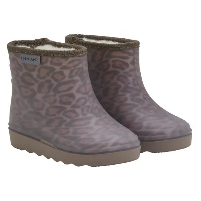 En Fant Thermo Boots Short Print Leopard brown