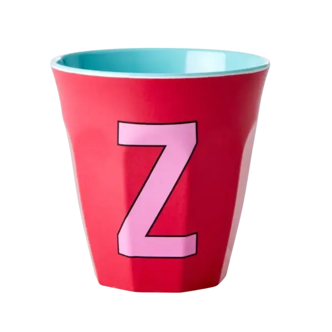 Rice Alfabet beker roze