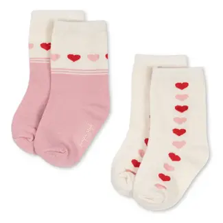 Konges Slojd 2 PACK JAQUARD SOCKS Heart