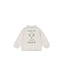 Konges Slojd SPOTTY LS POLO GOTS OFF WHITE MELANGE