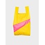 SUSAN BIJL The New Shopping Bag TV Yellow  & Fluo pink Medium