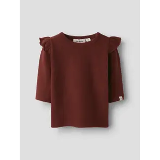 Lil' Atelier NBFTHORA HYK LS SLIM TOP LILHot Chocolate