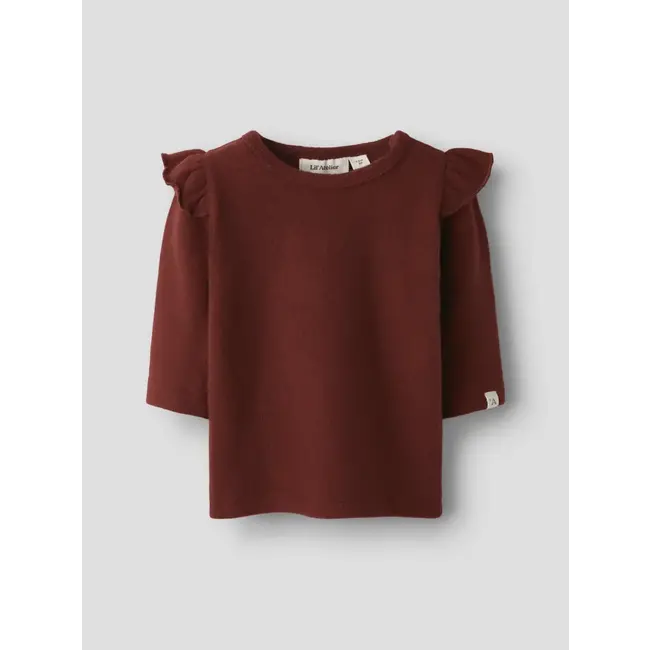 Lil' Atelier NBFTHORA HYK LS SLIM TOP LILHot Chocolate