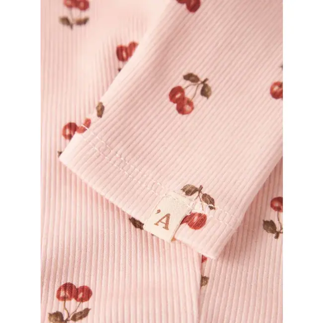 Lil' Atelier NBFLAVO ELF SLIM LEGGING LIL NOOS Silver Peony CHERRY