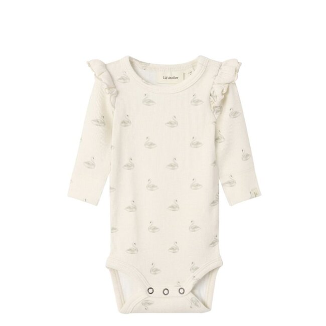 Lil' Atelier NBFGAVO EKO LS SLIM BODY LIL NOOS Swan