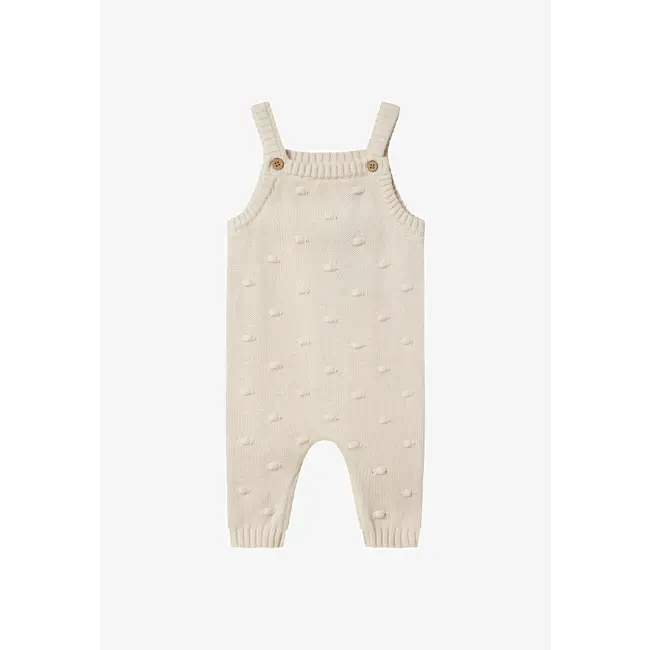 Lil' Atelier NBFGABLE KNIT OVERALL LIL Pastel Parchment
