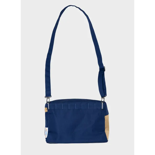 SUSAN BIJL The New Bum Bag Navy & Camel Medium