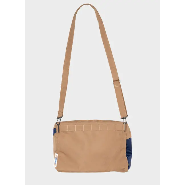 SUSAN BIJL The New Bum Bag Camel & Navy Medium