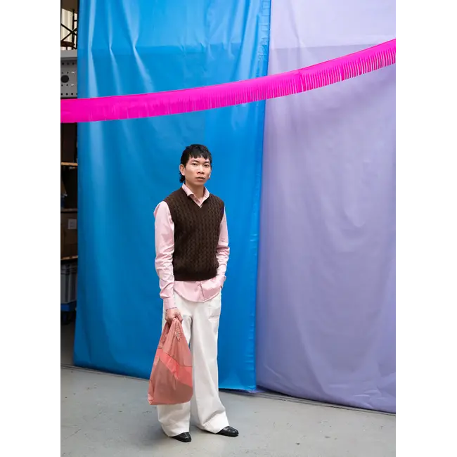 SUSAN BIJL The New Shopping Bag Try & Coral Medium